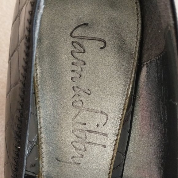 Sam & Libby size 7.5 black heels, approx 3.5" heel height - Picture 10 of 11